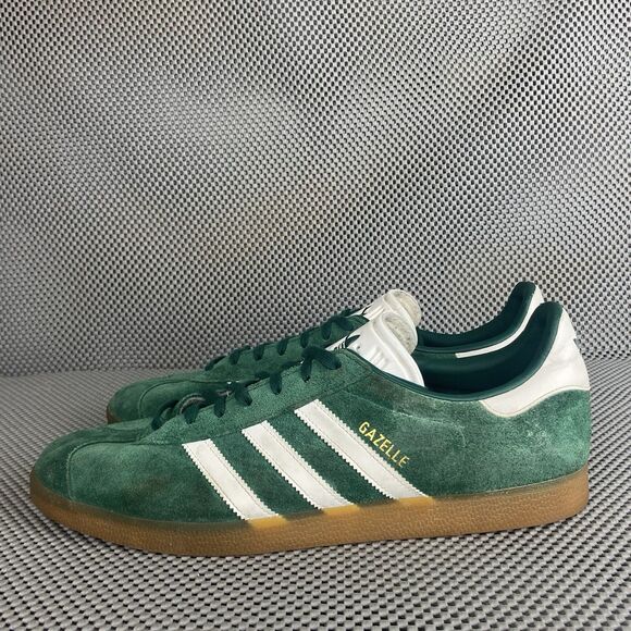 Adidas Gazelle Men Size 13 Green Suede Low Top Lace Up 029002 - Picture 2 of 14